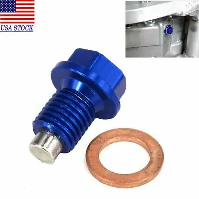 Magnetic Oil Drain Plug Bolt For Yamaha YZ125 250F YZ450F YZ250FX Dirt Bike Blue • $8.88