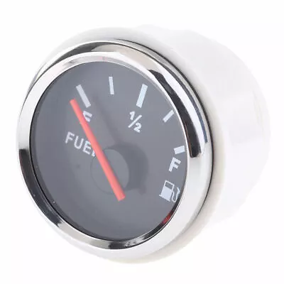 2  Boat Fuel Oil Level Gauge Indicator Meter IP67 Waterproof 9-32V -Black • £13.22