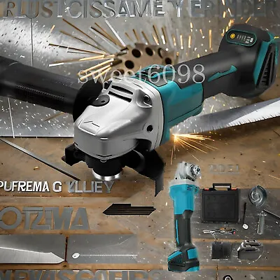 18V 125mm Brushless Cordless Angle Grinder For Makita Li-ion Battery W/ Battery • £23.99