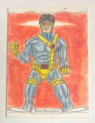 2016 Upper Deck Marvel Masterpieces Sketch Card Cyclops By Arides Luna • $0.99