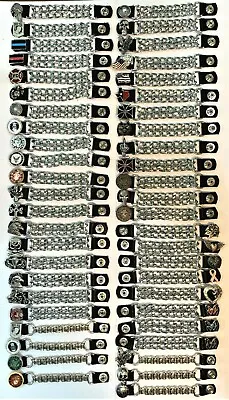 Mix & Match Diamond Cut Chrome Motorcycle Biker Vest Extenders Made In Usa • $5.99