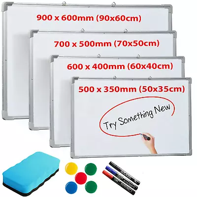 £4.99 • Buy Large Magnetic Whiteboard Dry Wipe White Board Notice Memo Office Home School