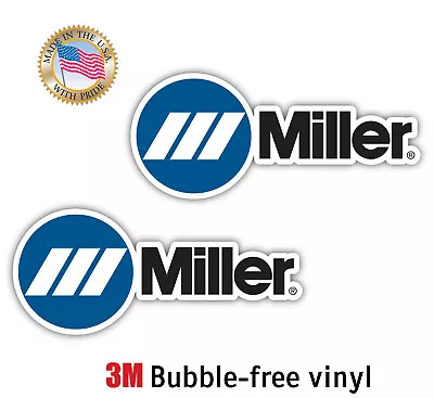 2x Miller Filters Air Decal 3m Sticker Made In Usa Window Car Laptop  • $2.69