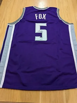 $500 • Buy DE'AARON FOX - Sacramento Kings Signed Jersey With COA