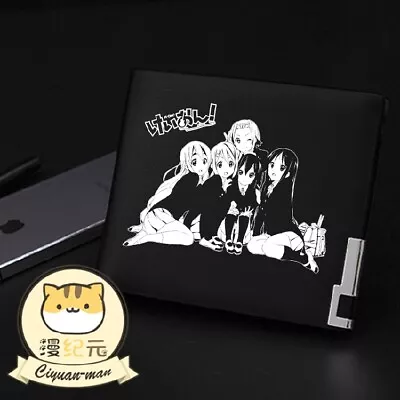 K-ON Anime Cosplay Black Coin Purse Purse PU Short Wallet Christmas B8 • $24.99