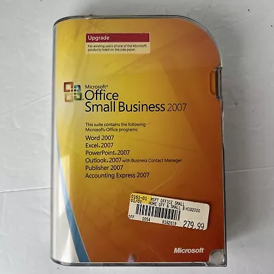 Microsoft Office Small Business 2007 Upgrade W/ Key (2) Discs-BOOKLET • $19.99