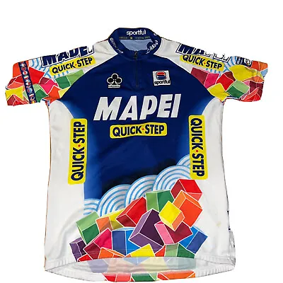 Vintage Sportful Mapei Quick Step 1/4 Zip Cycling Jersey Size L Team Issue • $75