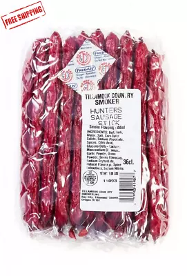 Tillamook Country Smoker - Hunters Sausage Stick 36 Ct Bulk 1 Lbs Beef & Pork • $29.66