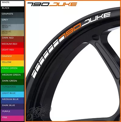 KTM 790 DUKE Wheel Rim Stickers Decals - 20 Colours Available - 790duke Scalpel • £9.98