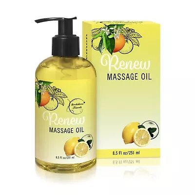 Renew Therapeutic Citrus Massage Oil – Sweet Orange Pink Grapefruit & Key Lime • $17.27