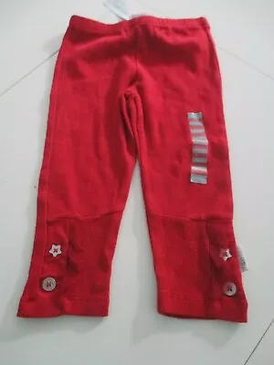 NWT Naartjie ESS 2 *2 Rib Leggings With Netting Very Cherry 18-24 MOS • $15