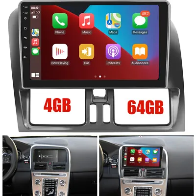4+64GB Android 13 For Volvo XC60 2010-2013 Carplay Car Stereo GPS IPS BT Radio • $169.99