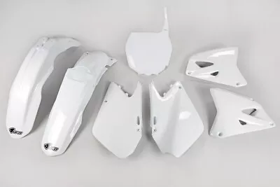 UFO Complete Plastics Kit White SUKIT402041 For Suzuki RM125/RM250 2001-2008 • $121.15