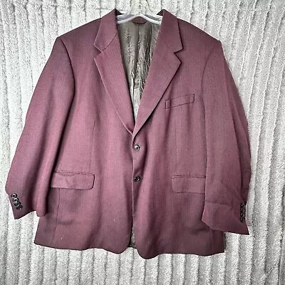 Alexander Lloyd Menswear Coat Size 52 Regular Burgundy • $17