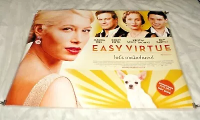 Easy Virtue Original UK Quad Movie Cinema Poster 2008 Jessica Biel Colin Firth • £13.99