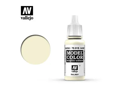 Vallejo Model Color Paint - Ivory 17ml - 70.918 • £2.95