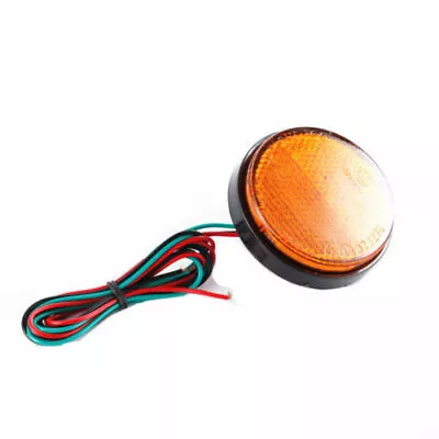 Motorcycle Round 12V LED Reflector Turn Signal Brake Stop Tail Light Trucks SUVs • $7.68