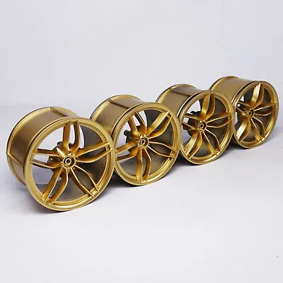 Custom 4 Pcs Golden Painted Rims For LEGO 42115 42083 1:8 Scale Cada Lafer V6 • $27.46