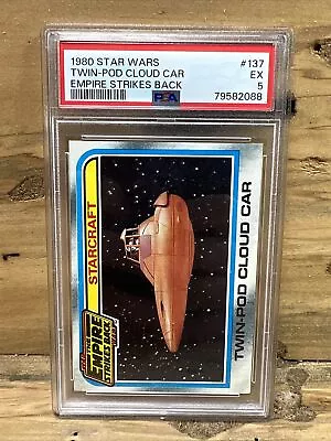 1980 Star Wars Twin Pod Cloud Car #137 Psa 5 Ex Q393 • $22