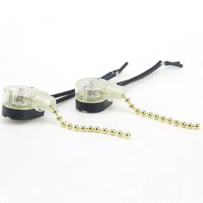 4Pcs Vintage Universal Ceiling Fan Wall Light Lamps Chain Type Pull Switch Decor • £5.75