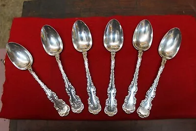 (6) Antique Sterling Whiting Louis Xv Tablespoons Monogram  R  Old English 8.25  • $300