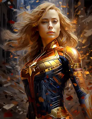  Captain Marvel  8.5  X 11  Fine Art Print Limited To 20 Hand-Numbered Copies • $13.49