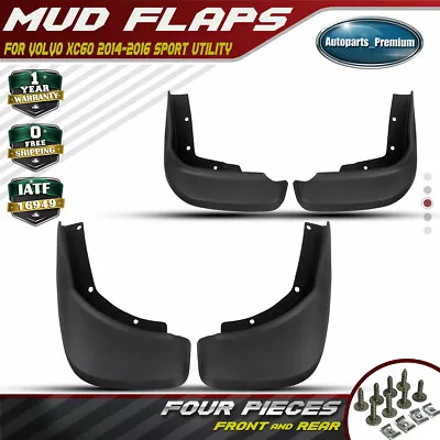 4PCS Front&Rear Splash Guards Mud Flaps Mudguards For Volvo XC60 2014-2017 • $32.89