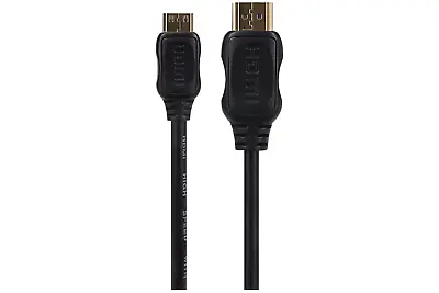 Maplin HDMI To Mini HDMI 4K Ultra HD Cable With Gold Connectors - Black 1m • £6.49