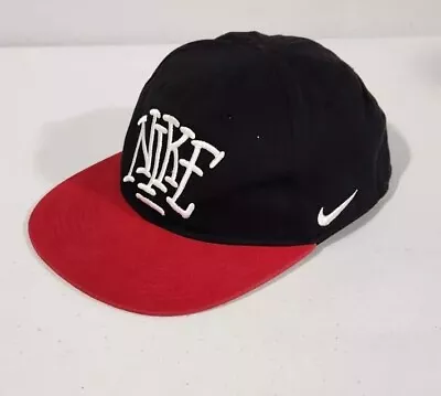 Vtg Nike True Graffiti Snapback Cap  Raised Embroidered Logo Youth Kids Hat • $10.99