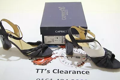 Caprice 'navy Pearle Sue' Ladies Leather  Sandals Uk 4  Eu 37 • £10