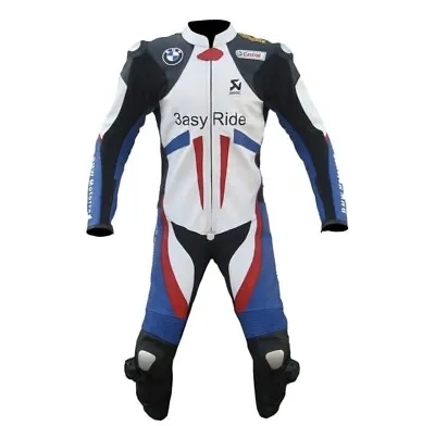 BMW Motorcycle Suit Motorbike Suit Cowhide Leather Bikers Raceing Suit • $325