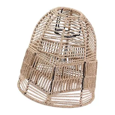 Pendant Lamp Shade Boho Wicker Handwoven Ceiling Light Shade Lampshade For Hotel • £13.25