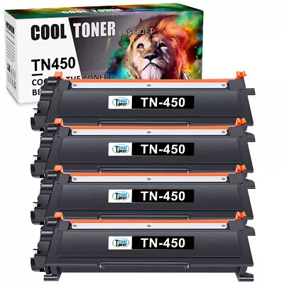 4 Pack TN420 Tn-450 Toner Cartridge For Brother Mfc-7860dw Mfc-7360n Hl-2270dw • $31.45