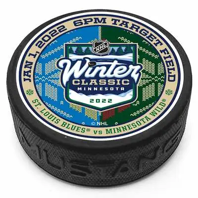 2022 Winter Classic 3d Textured Dueling Puck St. Louis Blues Vs Minnesota Wild • $15.95