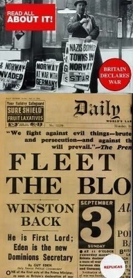 Britain Declares War WW2 Replica Newspaper Memorabilia Nostalgic Artwork Retro • £5.55