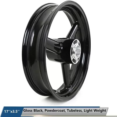 17  Gloss Black Front Wheel Rim For Suzuki GSX1300R Hayabusa 1999-2007 GSX1400 • $199.85