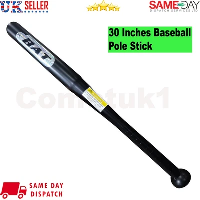 £11.89 • Buy Heavy Duty Metal Baseball Rounder Softball Bat Black Pole Stick Stainless Steel