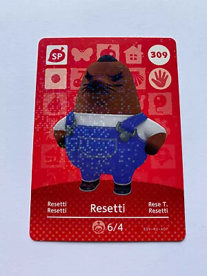 309 Animal Crossing Amiibo Card  #309 Authentic ACNH • $1.90