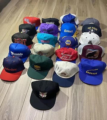 Vintage 90s Snapback Trucker Hat Bundle/Lot 21 Pieces • $40