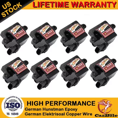 8 Pack Square Ignition Coils For Chevy GMC Yukon 4.8L 5.3L 6.0L 8.1L UF271 D581 • $89.99