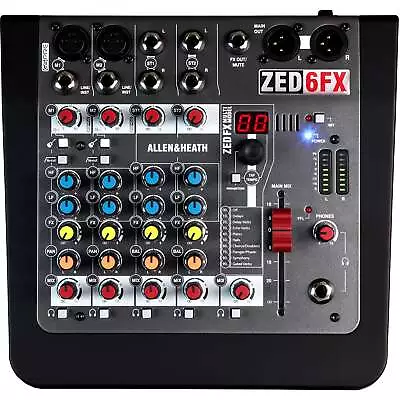 Allen And Heath Zed-6FX 6-Channel Compact Mixer • $222