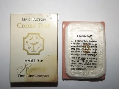 Vtg Max Factor Creme Puff Refill Regency Thin Line Compact Twilight Blush Nos  • $12.99
