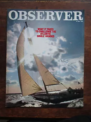 Single Handed Transatlantic Yacht Race AGONY AUNTS OBSERVER Magazine May 26 1968 • $24.85