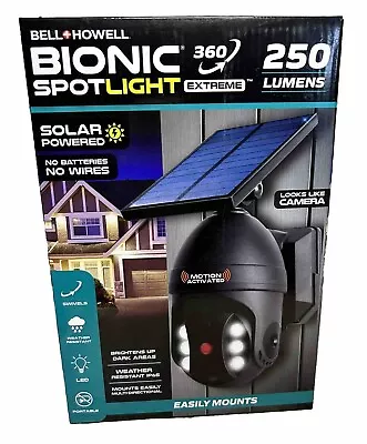 Bell+Howell Bionic Spotlight  360  Motion Sensor Solar Spotlight Outdoor~NEW • $29.99