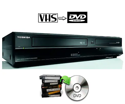 £149.99 • Buy Toshiba DVR19 DVD VHS Recorder Combo Copy VHS To DVD HDMI
