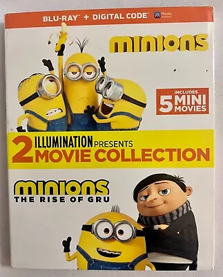 Minions: Rise Of Gru + Minions (2-Movie Collection) (BLU-RAY + DIGITAL) NEW • $12.99