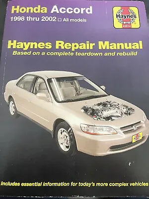 Repair Manual Haynes 42014 Fits 1998 Honda Accord • $40