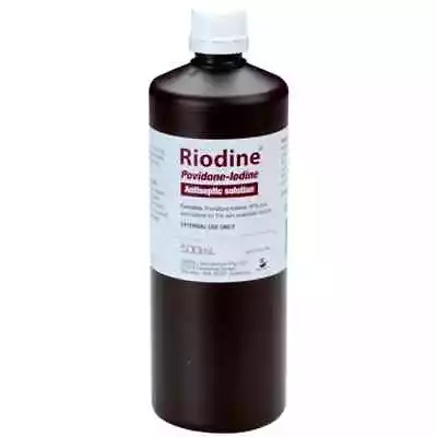 RIODINE POVIDONE-IODINE ANTISEPTIC  SOLUTION 500ml (alternative To Betadine) • $31.95