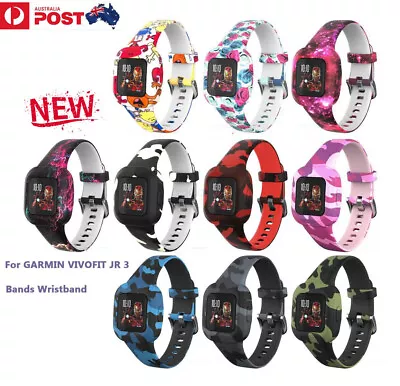 Printed Patterned Replacement Band Strap For GARMIN VIVOFIT JR 3 Bands Wristband • $15.57