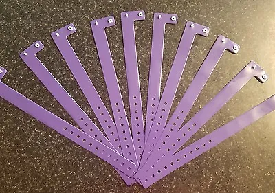 25  3/4   Neon Purple Plastic/ Vinyl Wristbands Wristbands For Events  • $8.99